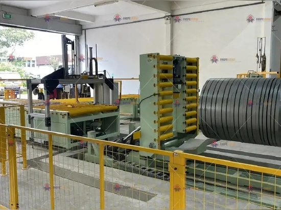 une histoire "made in China" : FHOPEPACK montre au monde entier la puissance des lignes d'emballage automatique de bobines d'acier chinoises