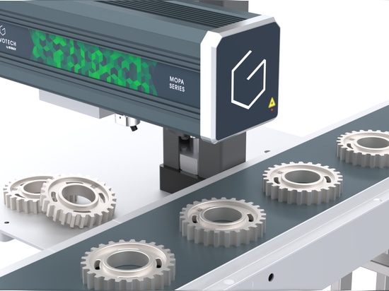 Laser MOPA sur une ligne de production