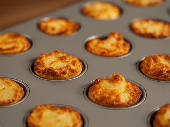 Mini-gratins sur plaque à empreinte