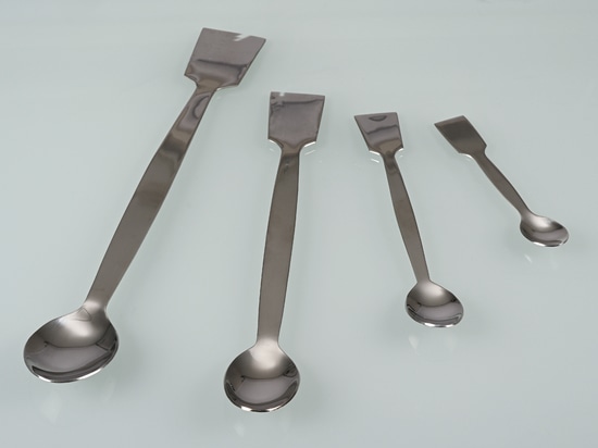 Cuillère avec spatule acier inoxydable (Bürkle GmbH)