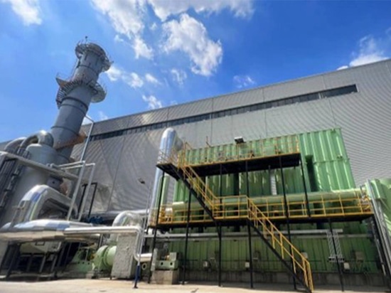 Équipement d'incinération de la ligne de production de fibres de carbone d'une entreprise de matériaux d'une capacité de mille tonnes