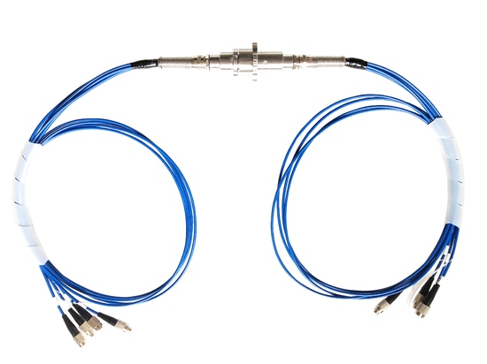 Joint tournant multicanal à fibre optique
