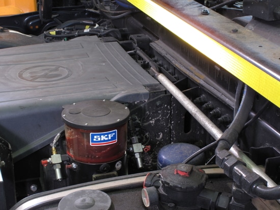 Pompe de lubrification sur le camion