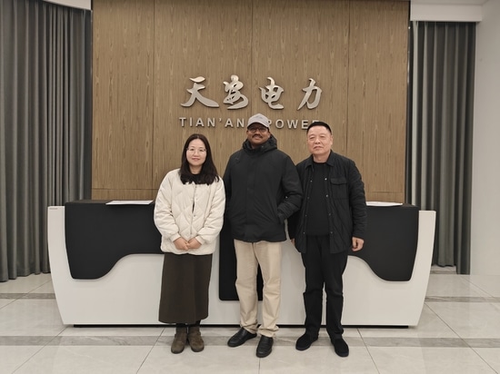 Troisième visite d'un client zambien à Tianan Electric