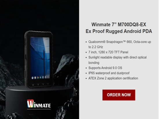 Winmate M700DQ8-EX PDA Android durci de classe ATEX