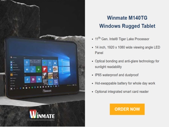 L'ordinateur mobile durci Winmate M140TG prend en charge Windows IoT et s'appuie sur une base solide