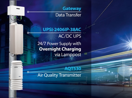Ville intelligente : Surveillance continue de la qualité de l'air grâce à des solutions UPS innovantes