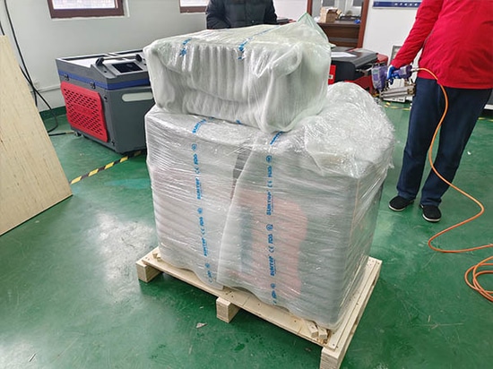 SUNTOP expédie en Espagne une soudeuse laser 5-en-1 de 2 kW entièrement testée