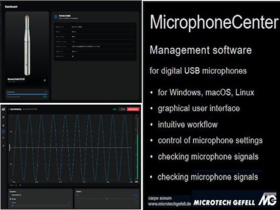 Le nouveau logiciel d'administration MicrophoneCenter