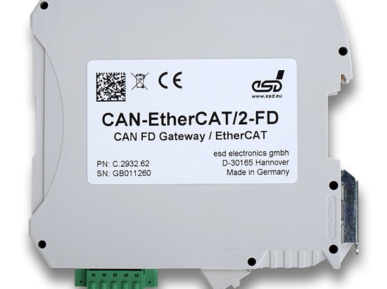Vue latérale CAN-EtherCAT/2-FD