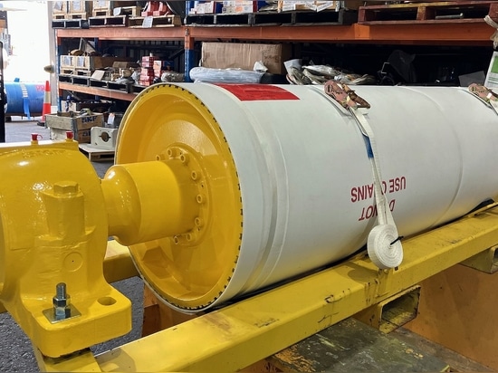 Tambour à courroie équipé d'un kit de serrage à cône RLK entièrement monté de RINGSPANN avant la livraison. (Photo : RINGSPANN)