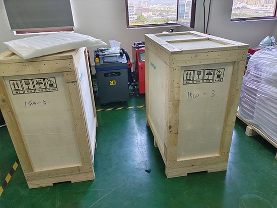 14 machines de soudage laser portables personnalisées exportées avec succès vers l'Espagne