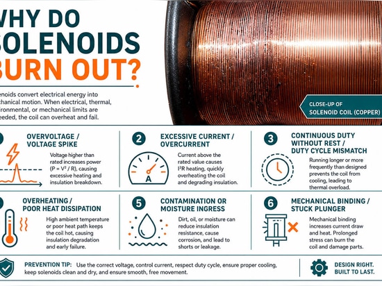 Comment éviter la surchauffe d'un solénoïde et prolonger sa durée de vie