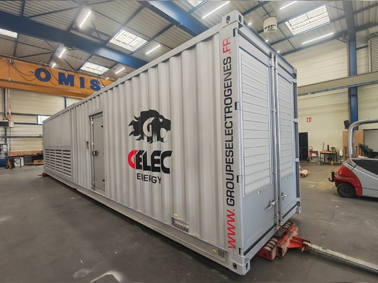 Groupe électrogène conteneur super silencieux 2000 kVA GELEC-Energy pour les Hauts-de-France