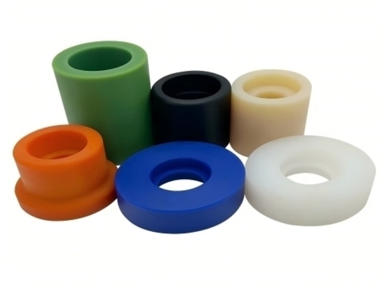Cales et glissières sur mesure en UHMW-PE et nylon, de forme spéciale et résistantes à l'usure, destinées aux machines industrielles