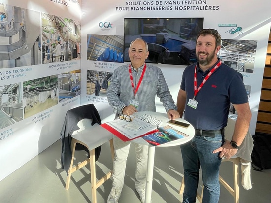 Les équipes OCA et Fradin sur le salon URBH 2025