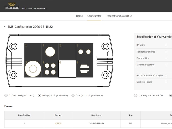 Nouveau configurateur en ligne pour les systèmes passe-câbles