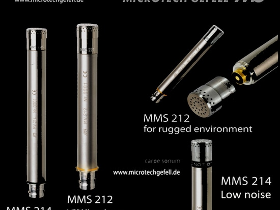 Microphones de mesure innovants pour des conditions d'utilisation extrêmes : MMS 214 1/2" et MMS 212 1/2"