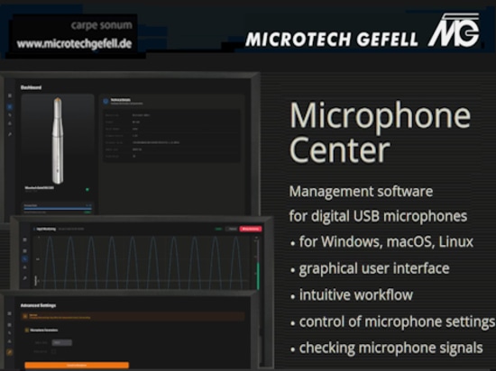 Le nouveau logiciel Microphoncenter enrichit le MV 240 USB d'une puissante plateforme d'administration et de configuration