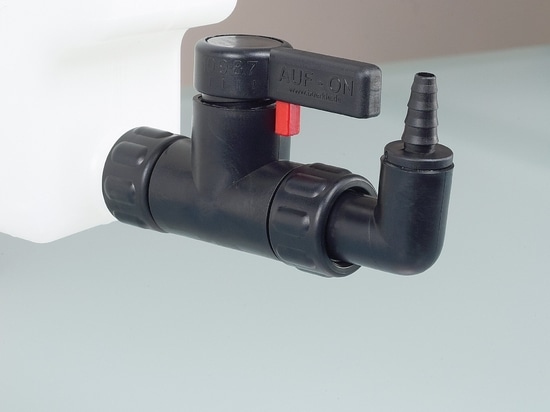 StopCock PA : robinet de vidange électroconducteur pour le remplissage de solvants (Bürkle GmbH)