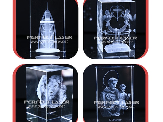 portraits de 3D Crystal Laser Engraving Machine Engraved Monroe dans le cristal