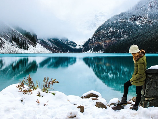 Col glaciaire de l'eau de période glaciaire