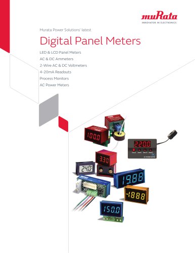 Digital Panel Meters Data Book