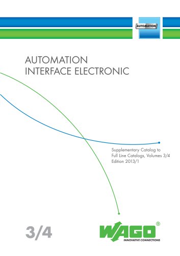 Supplement AUTOMATION 01/13 US