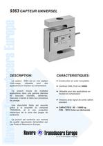 capteur de force en S pour tension/compression Model: 9363/363 - 1