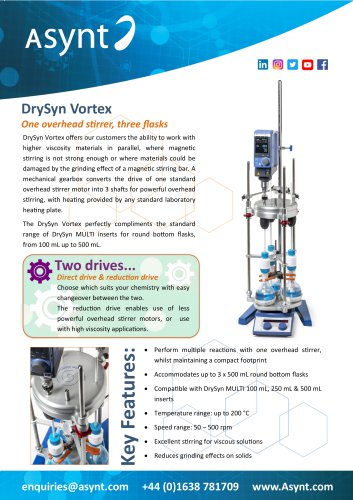 Asynt DrySyn Vortex parallel synthesis system