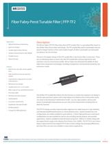 Fiber Fabry-Perot Tunable Filters, FFP-TF2