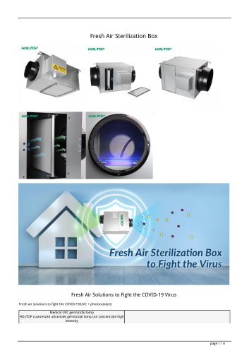 Fresh Air Sterilization Box