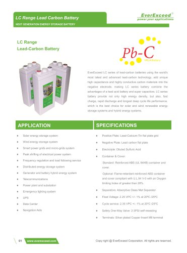 Lead-carbon battery LC 2 series