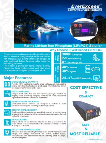 lifepo4 battery Marine series