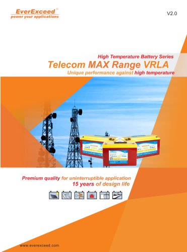 Telecommunications equipment battery TM-12 series