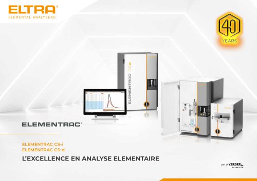 Analyseur Carbone / Soufre ELEMENTRAC CS-i / CS-d