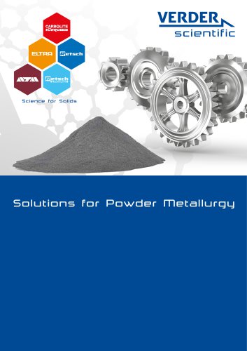 Solutions for Powder Metallurgy