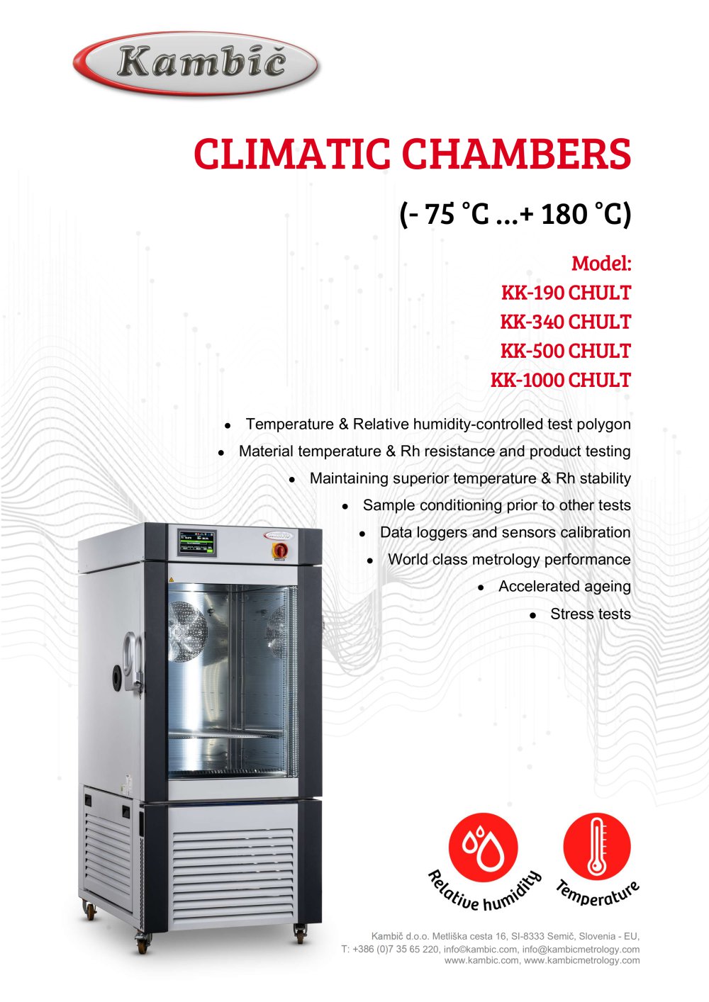 Ultra low temperature (- 75 &deg;C &hellip;+ 180 &deg;C) - Kambic d.o.o.