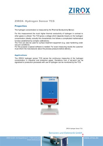 Hydrogen Measuring Device TCS