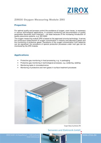 Oxygen Measuring Module ZR5