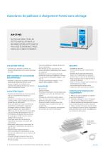 AUTOCLAVES HORIZONTAUX DE PAILLASSE SANS SECHAGE -  Série AHS-N - 6