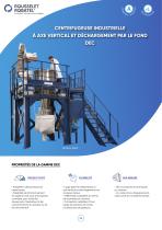Centrifugeuse industrielle à axe vertical et déchargement par le fond DEC-1
