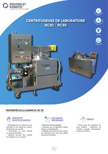 Centrifugeuse de laboratoire RC20-RC30
