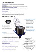 Essoreuse à axe vertical et déchargement par sac amovible de filtration KSA-2