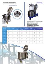 Essoreuse à axe vertical et déchargement par sac amovible de filtration KSA-3