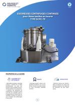 Essoreuse centrifuges continues pour fibre textiles en bourre type SCPC-TE-1