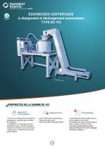 Essoreuses centrifuges à chargement et déchargement automatique type RC-VO-1