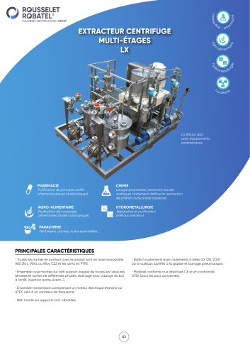 extracteur centrifuge multi-&eacute;tages LX