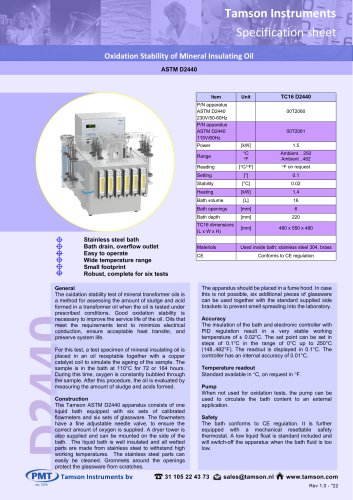 TC16 ASTM D2440 Apparatus