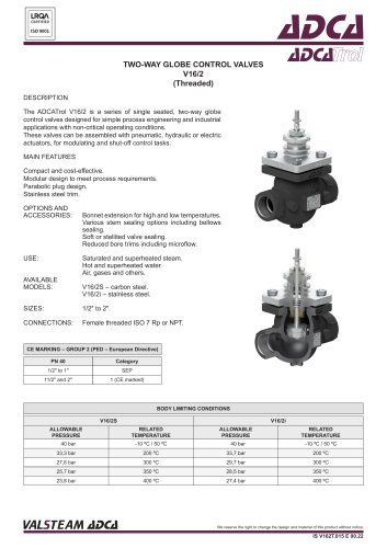 V16/2 (Threaded)